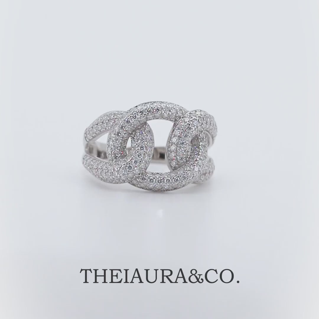 Theiaura Eternal Link Moissanite Ring - THEIAURA&CO.