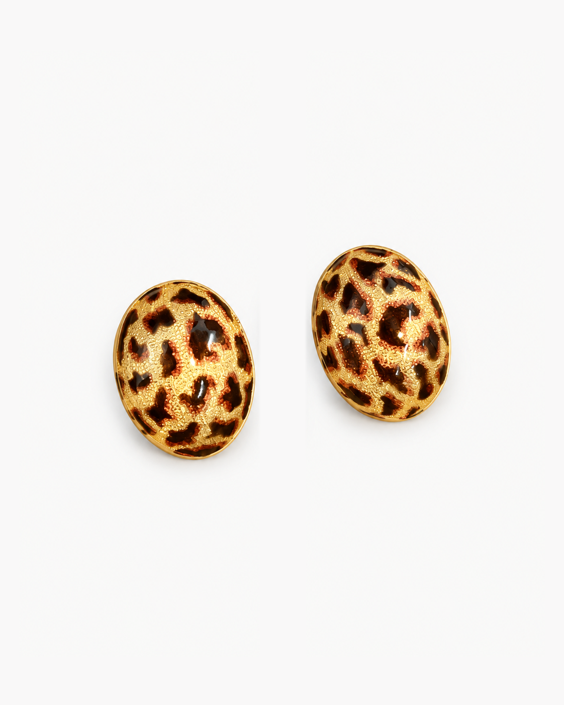 Theiaura Leopard Dome Clip-On Earrings