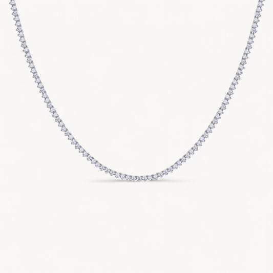 Theiaura 3-prong Moissanite Tennis Necklace (13.9 - 16.9 Ct. Tw.) - THEIAURA&CO.
