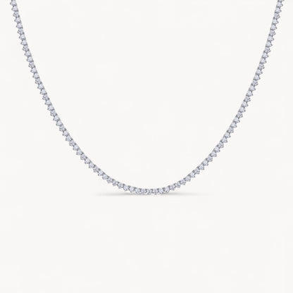 Theiaura 3-prong Moissanite Tennis Necklace (13.9 - 16.9 Ct. Tw.) - THEIAURA&CO.