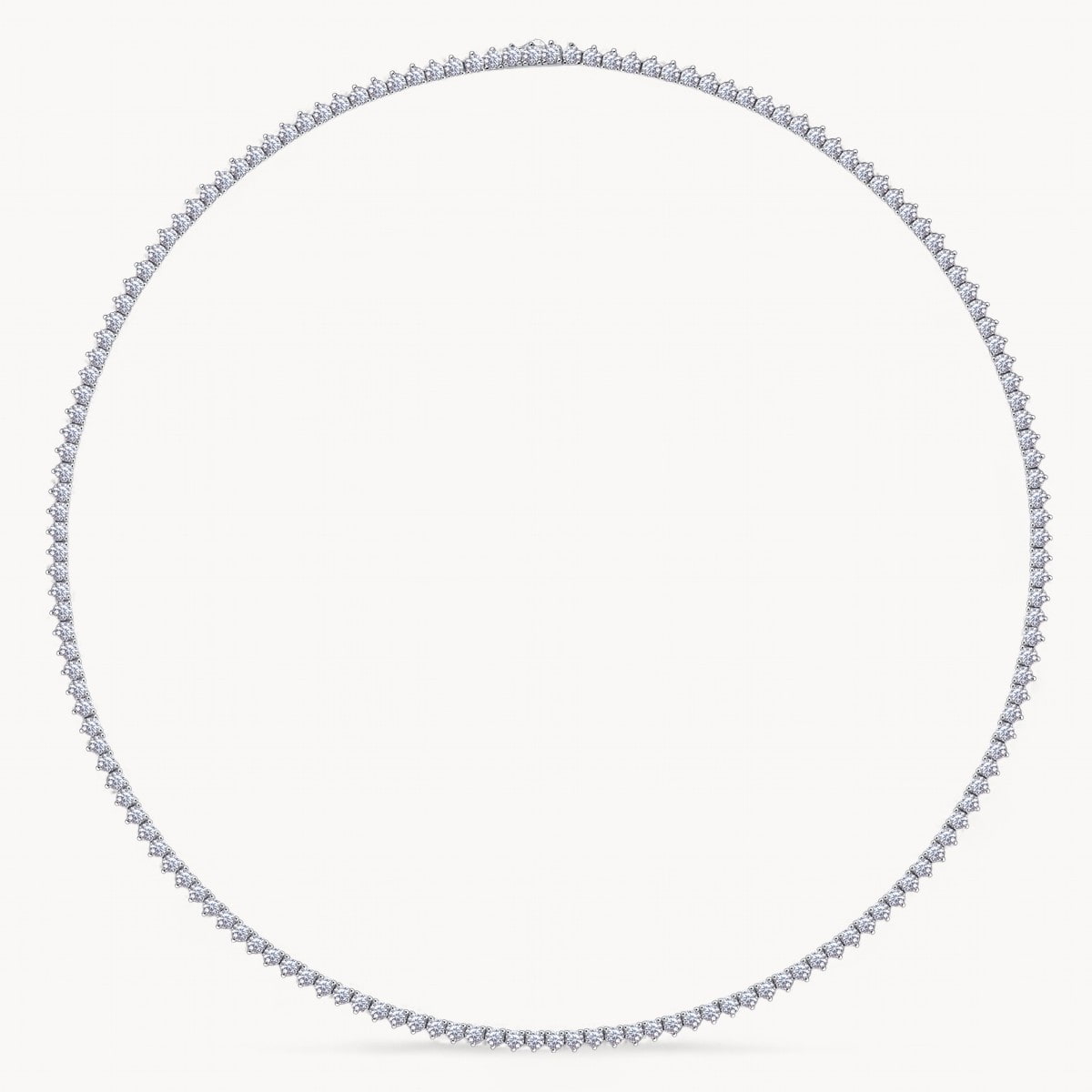 Theiaura 3-prong Moissanite Tennis Necklace (13.9 - 16.9 Ct. Tw.) - THEIAURA&CO.