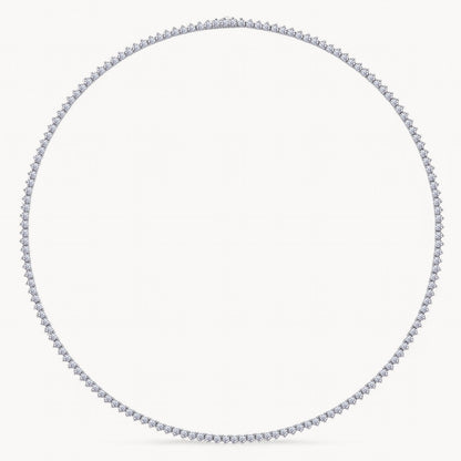 Theiaura 3-prong Moissanite Tennis Necklace (13.9 - 16.9 Ct. Tw.) - THEIAURA&CO.