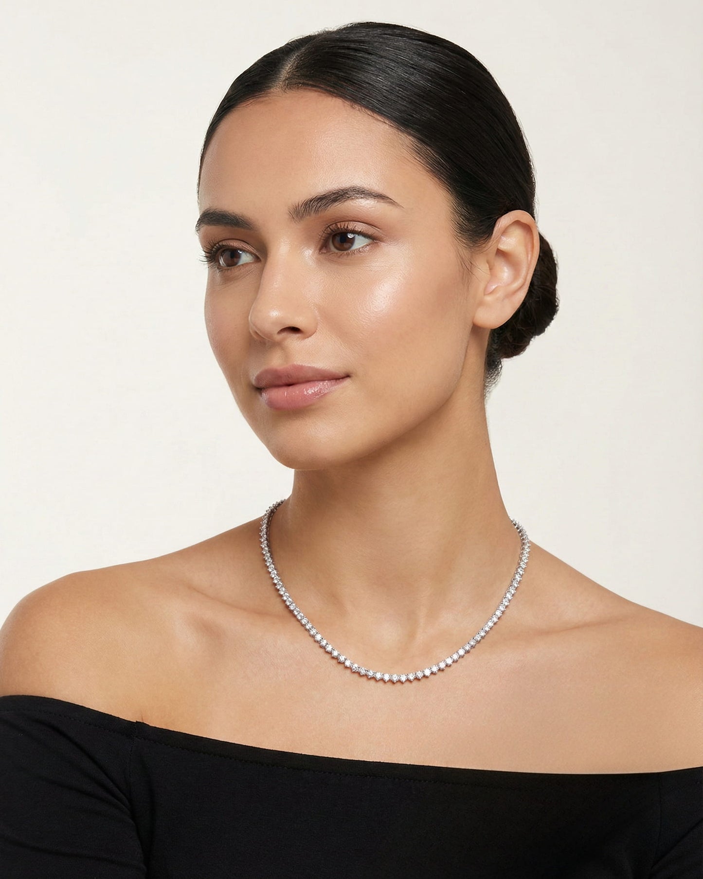 Theiaura 3-prong Moissanite Tennis Necklace (13.9 - 16.9 Ct. Tw.) - THEIAURA&CO.