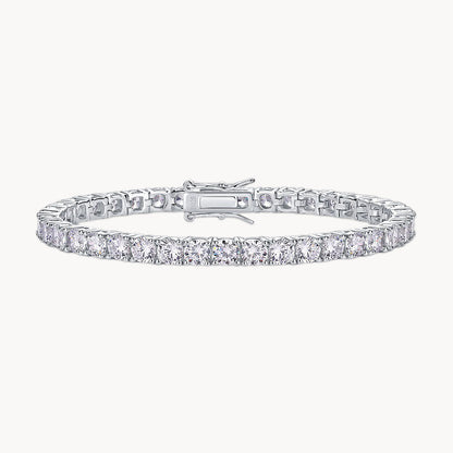Theiaura 4-Prong Round Moissanite Tennis Bracelet (11.4 - 13.2 Ct. Tw.) - THEIAURA&CO.