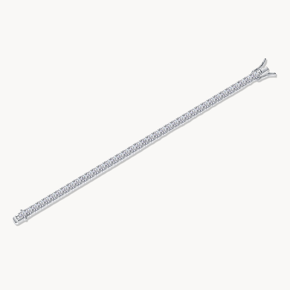 Theiaura 4-Prong Round Moissanite Tennis Bracelet (11.4 - 13.2 Ct. Tw.) - THEIAURA&CO.