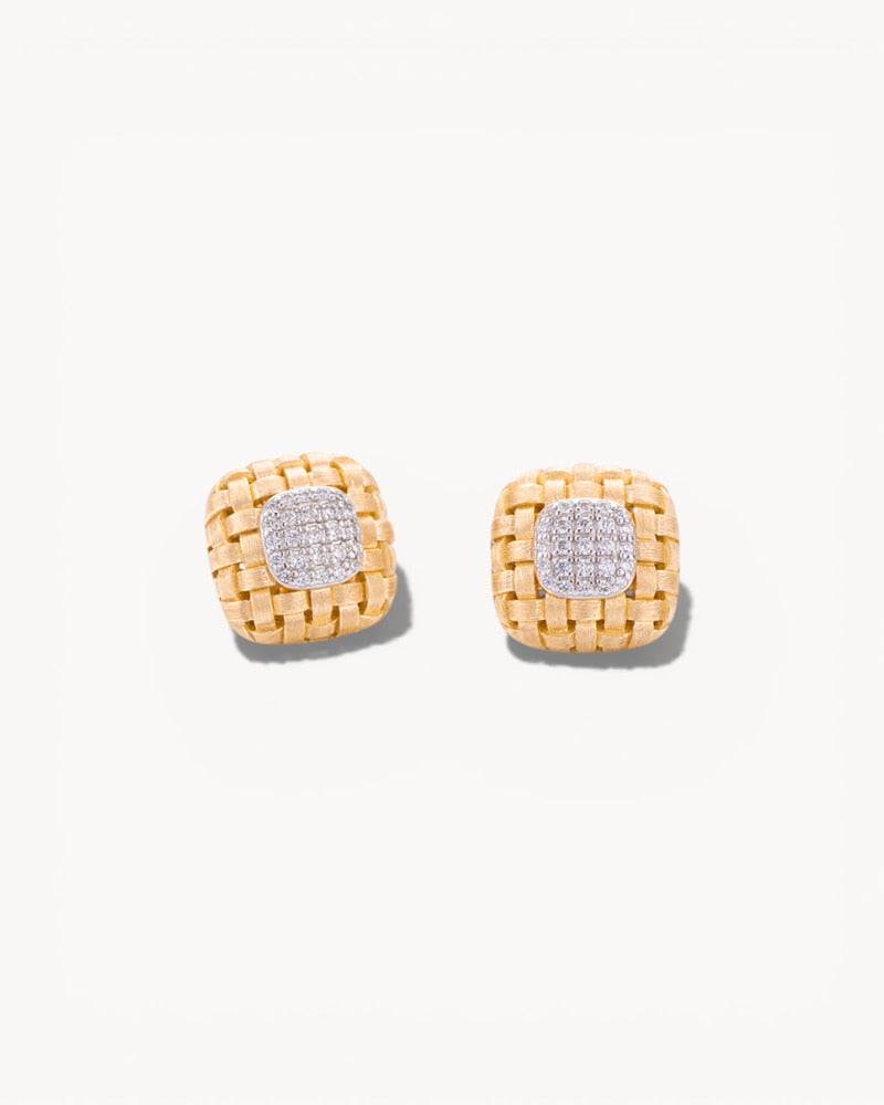 Theiaura Aurelia Weave Stud Earrings - THEIAURA&CO.