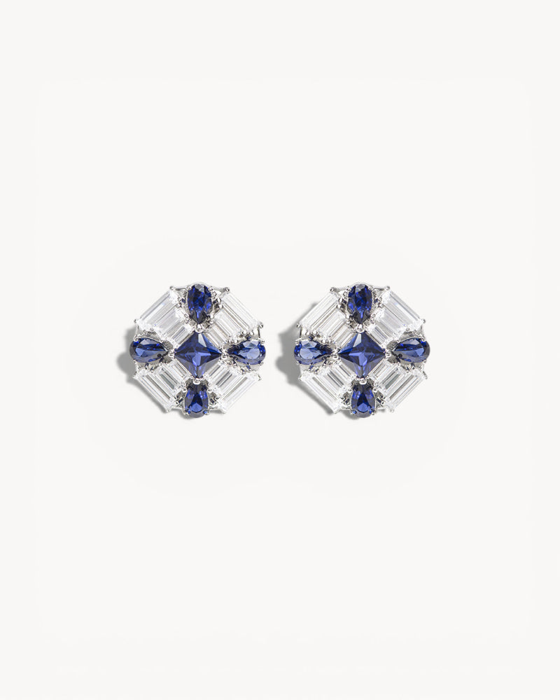 Theiaura Bleu Royale Stud Earrings - THEIAURA&CO.