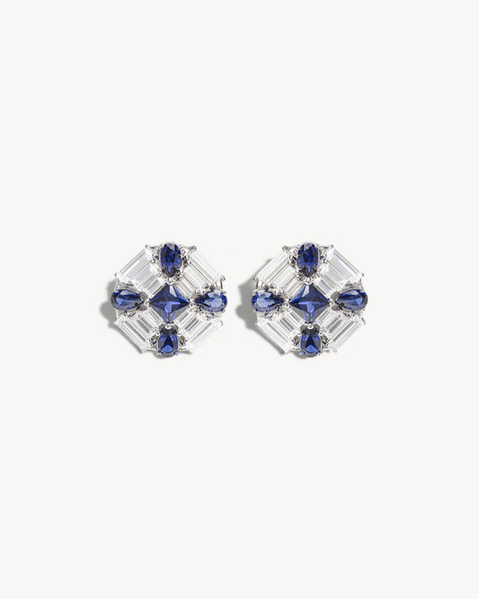 Theiaura Bleu Royale Stud Earrings - THEIAURA&CO.