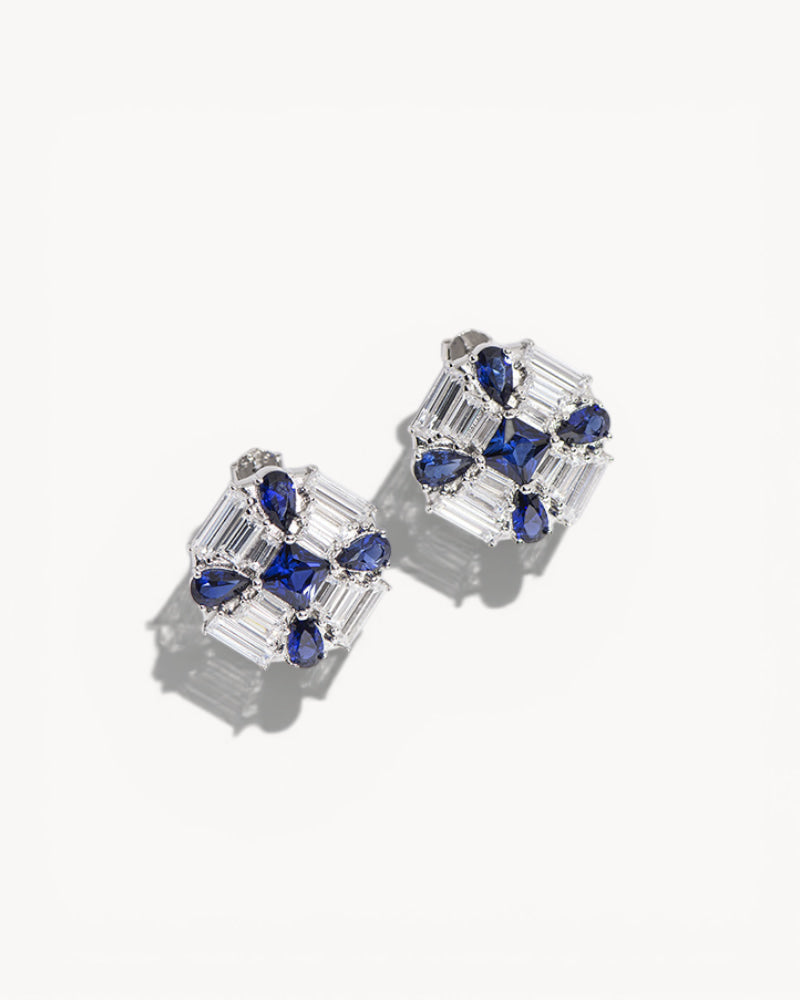 Theiaura Bleu Royale Stud Earrings - THEIAURA&CO.