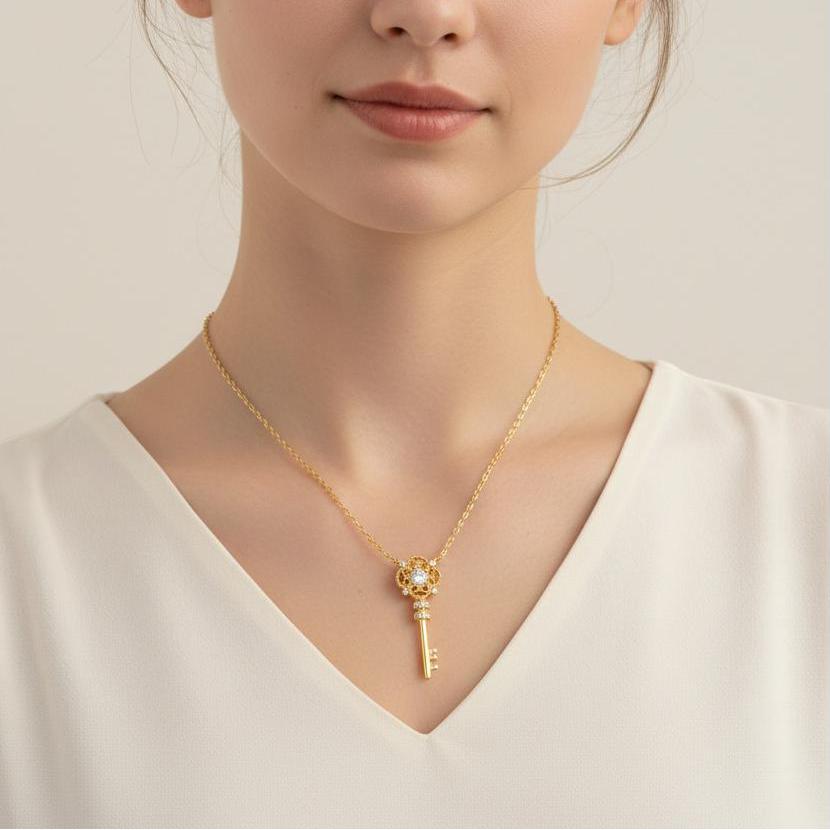 Theiaura Bloom Key Necklace - THEIAURA&CO.