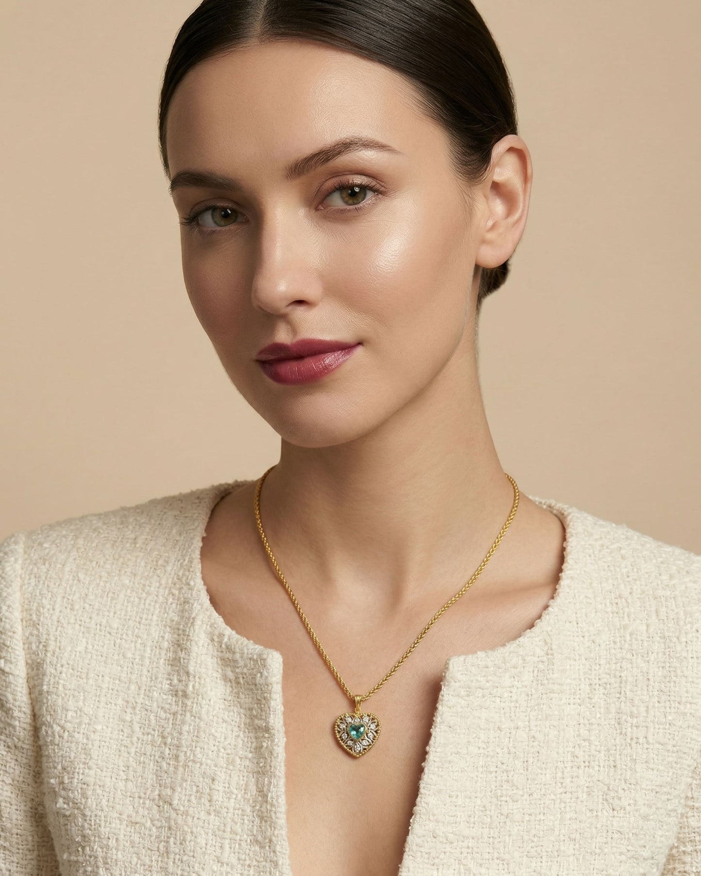 Theiaura Bluebell Heart Pendant Necklace - THEIAURA&CO.