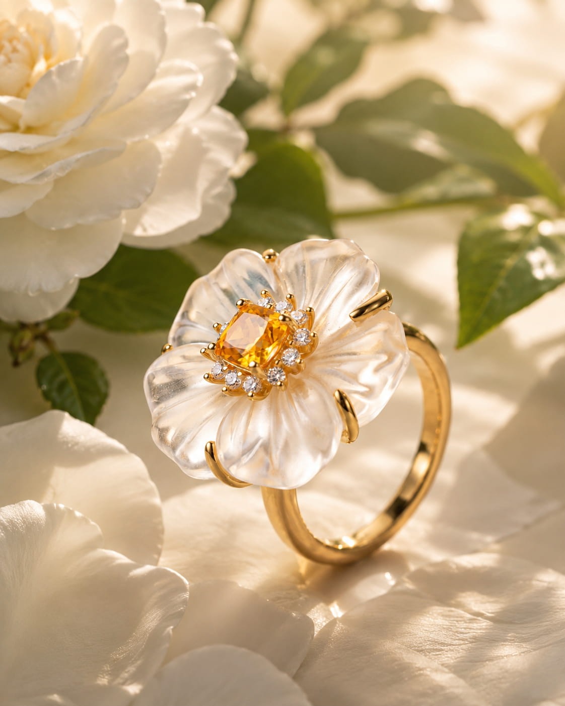 Theiaura Camellia Bloom Ring