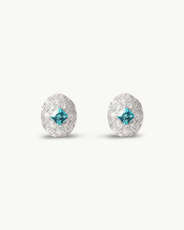 Theiaura Celeste Grid Stud Earrings - THEIAURA&CO.