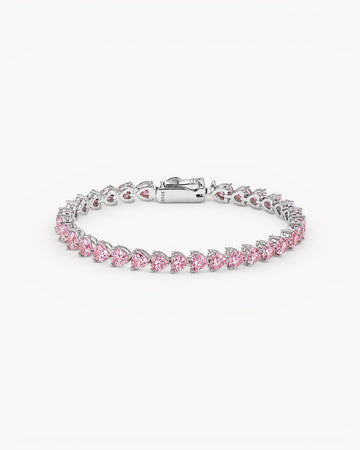 Theiaura Celeste Heart Moissanite Tennis Bracelet - THEIAURA & CO.