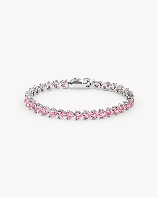 Theiaura Celeste Heart Moissanite Tennis Bracelet - THEIAURA & CO.