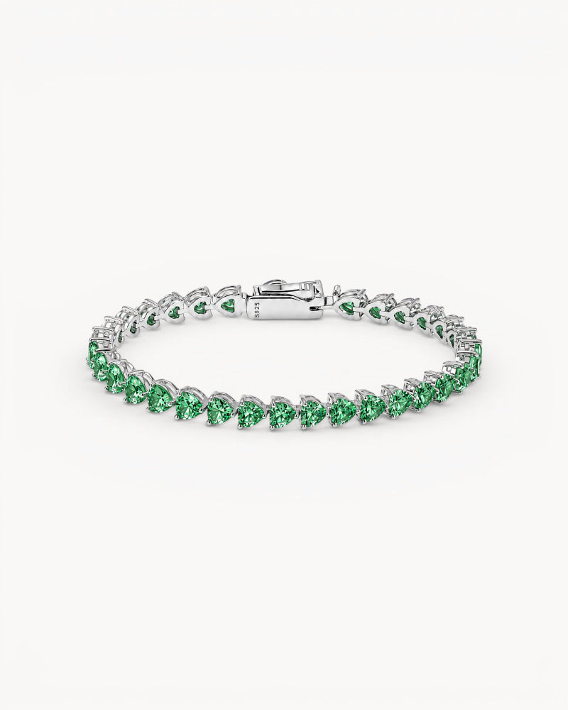 Theiaura Celeste Heart Moissanite Tennis Bracelet - THEIAURA & CO.