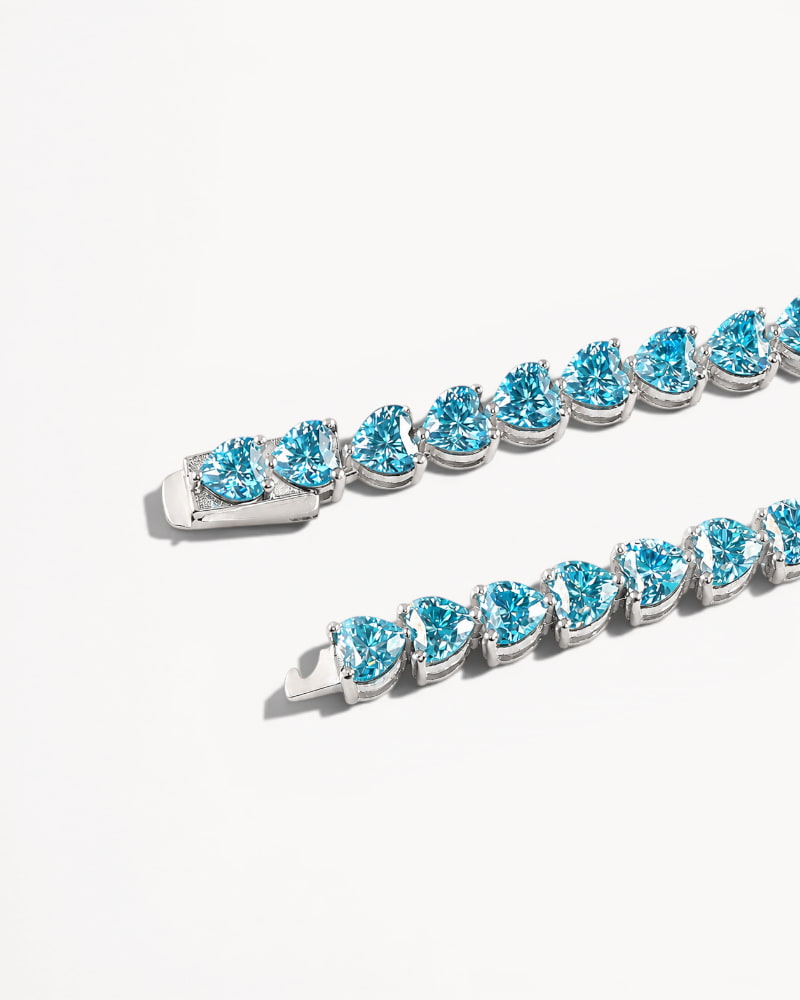 Theiaura Celeste Heart Moissanite Tennis Bracelet - THEIAURA & CO.