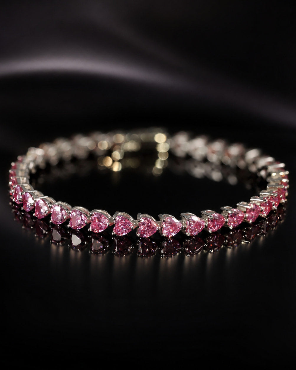 Theiaura Celeste Heart Moissanite Tennis Bracelet - THEIAURA & CO.
