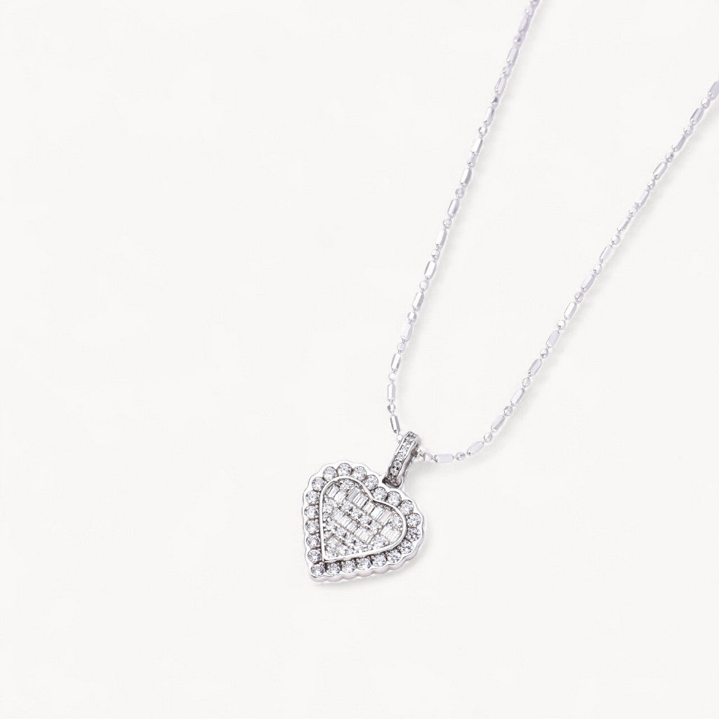 Theiaura Celeste Reversible Heart Pendant Necklace - THEIAURA&CO.