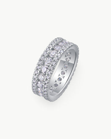 Theiaura Double Radiance Moissanite Ring - THEIAURA&CO.