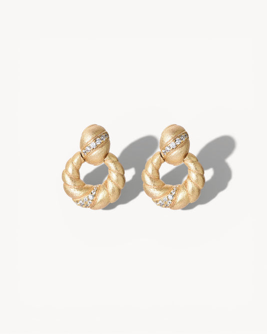 Theiaura Croissant d'Or Drop Earrings - THEIAURA&CO.