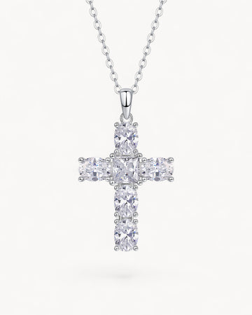 Theiaura Moissanite Cross Pendant Necklace - THEIAURA&CO.