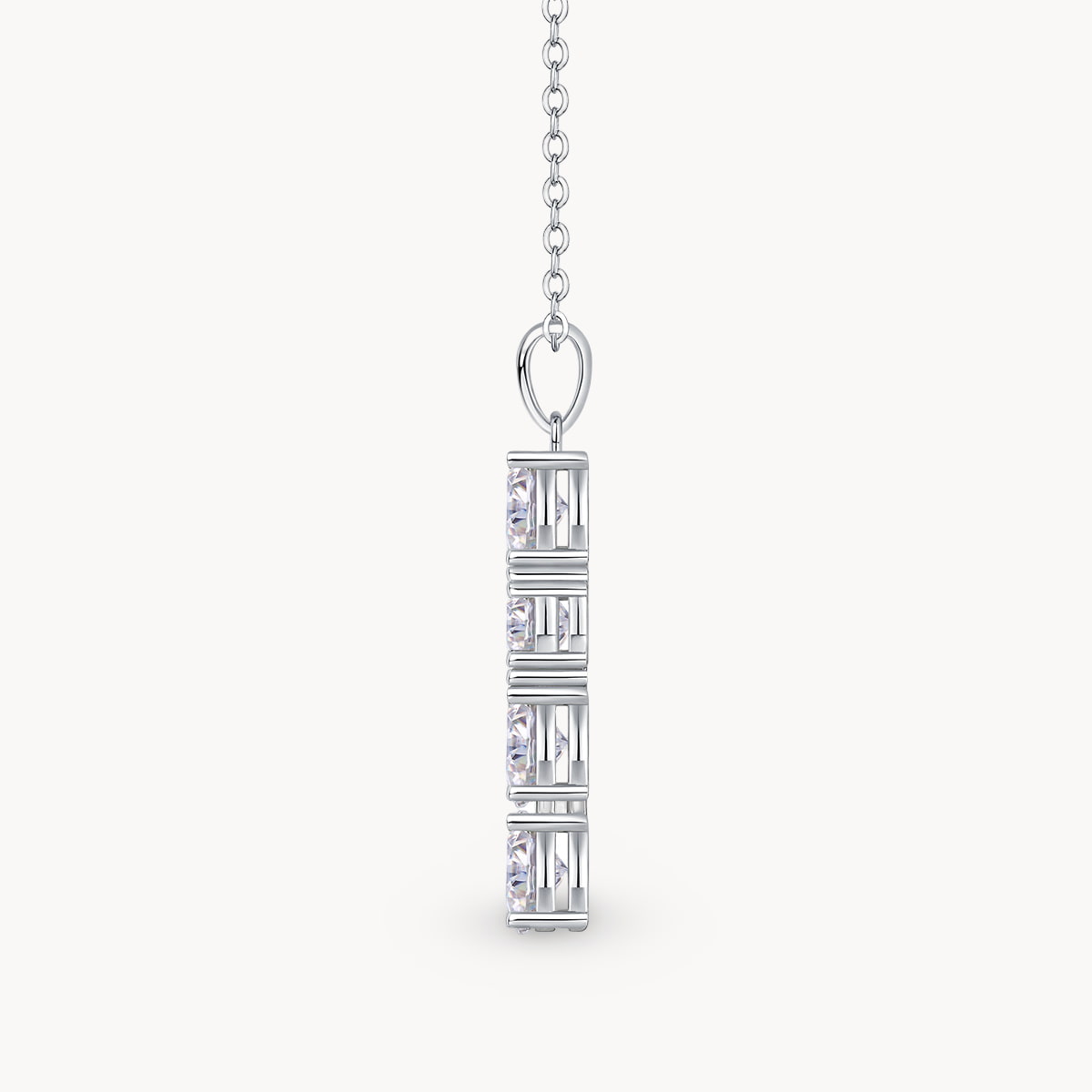 Theiaura Cross Moissanite Pendant Necklace (2 Ct. Tw.) - THEIAURA&CO.