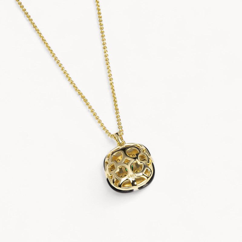 Theiaura Deco Onyx Pendant Necklace - THEIAURA&CO.