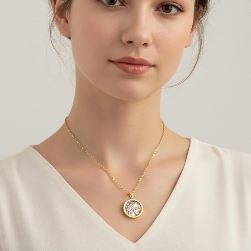 Theiaura Dion Medallion Pendant Necklace - THEIAURA&CO.