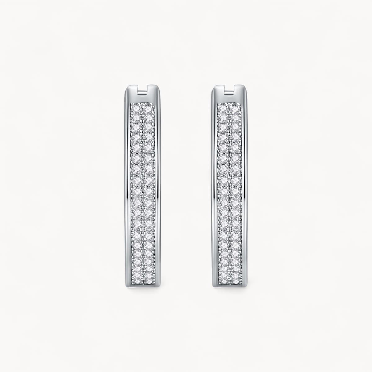Theiaura Double Row Huggie Hoop Earrings - THEIAURA&CO.