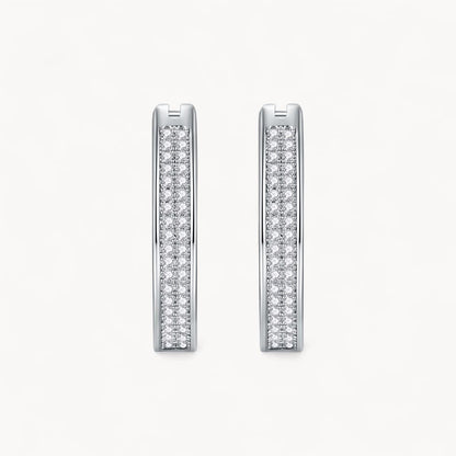 Theiaura Double Row Huggie Hoop Earrings - THEIAURA&CO.
