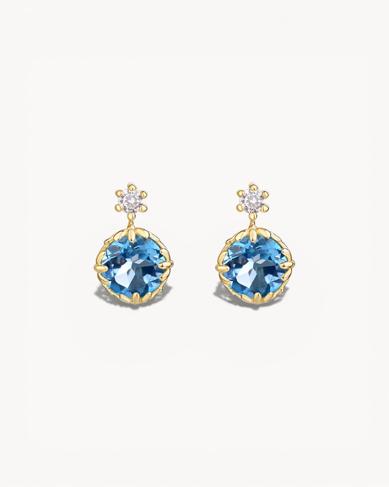 Theiaura Echoes of Blue Drop Earrings - THEIAURA&CO.