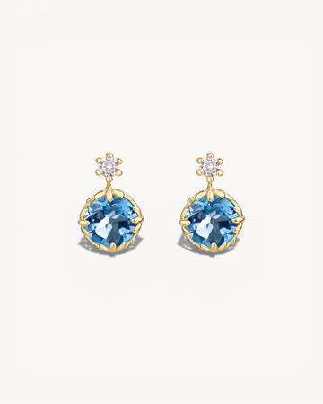 Theiaura Echoes of Blue Drop Earrings - THEIAURA&CO.