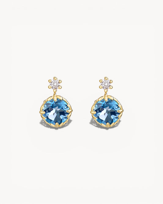 Theiaura Echoes of Blue Drop Earrings - THEIAURA&CO.
