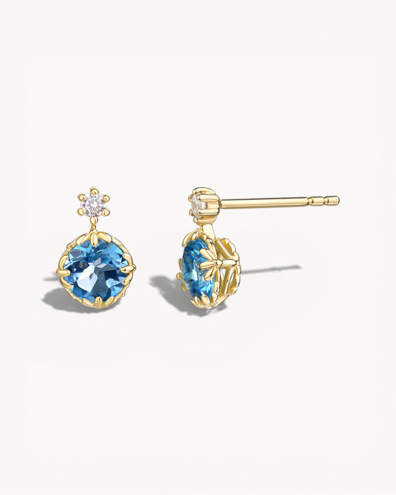 Theiaura Echoes of Blue Drop Earrings - THEIAURA&CO.