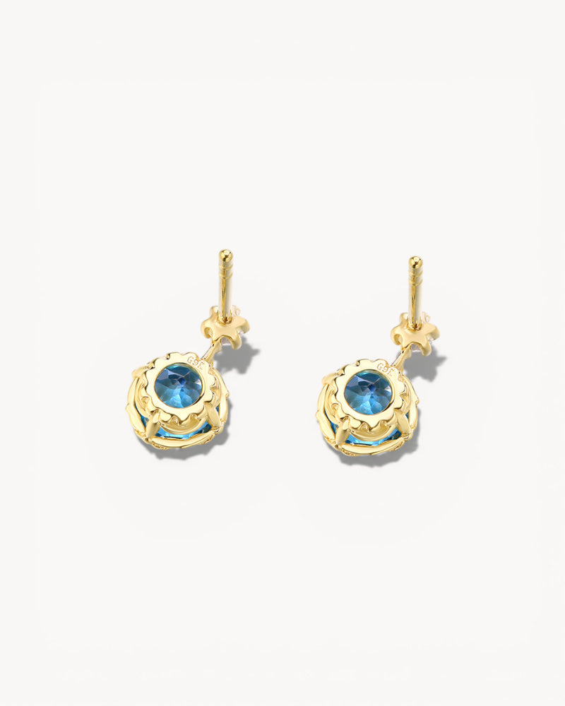 Theiaura Echoes of Blue Drop Earrings - THEIAURA&CO.