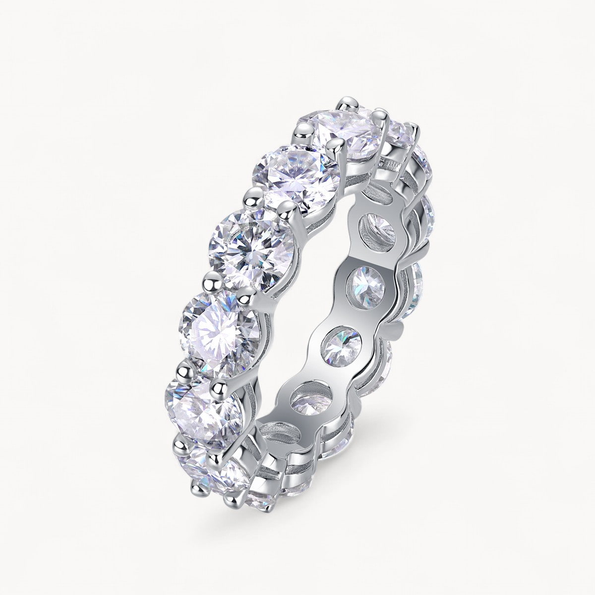 Theiaura Elegant Pavé Moissanite Ring (7.0 Ct. Tw.) - THEIAURA&CO.