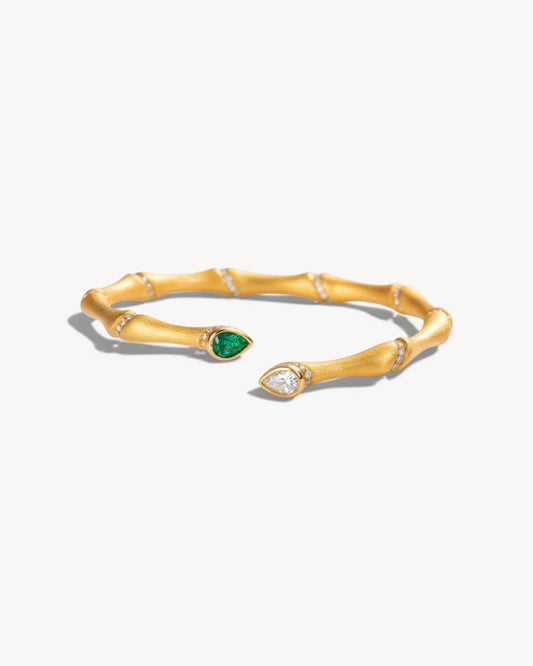 Theiaura Emerald Duet Cuff - THEIAURA&CO.