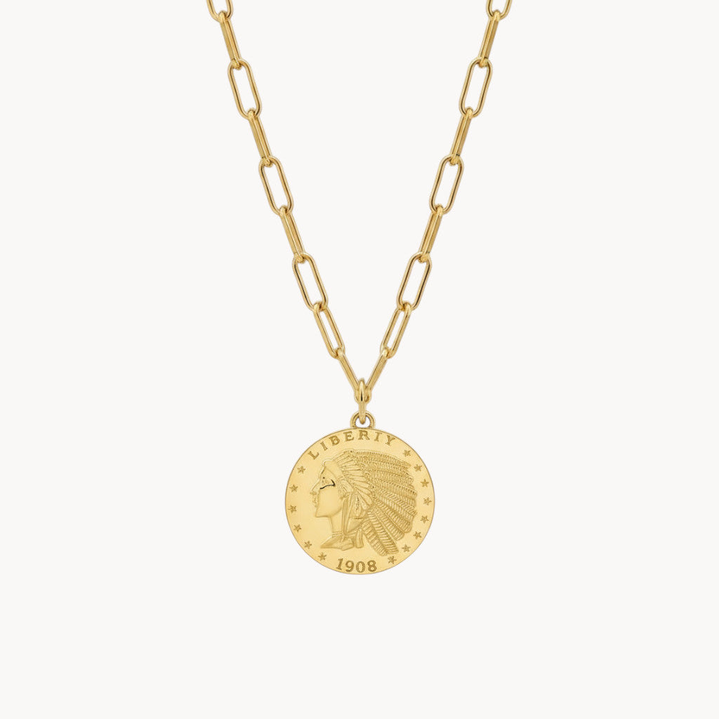 Theiaura Empress Medallion Pendant Necklace - THEIAURA&CO.