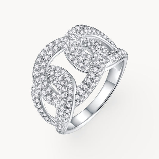 Theiaura Eternal Link Moissanite Ring - THEIAURA&CO.