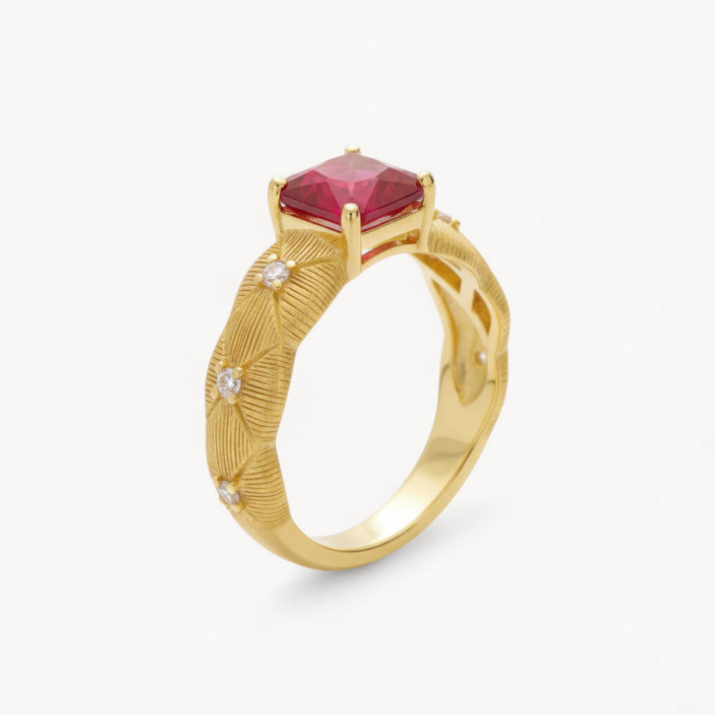 Theiaura Fiore Rosso Ring - THEIAURA&CO.