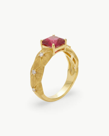 Theiaura Fiore Rosso Ring - THEIAURA&CO.