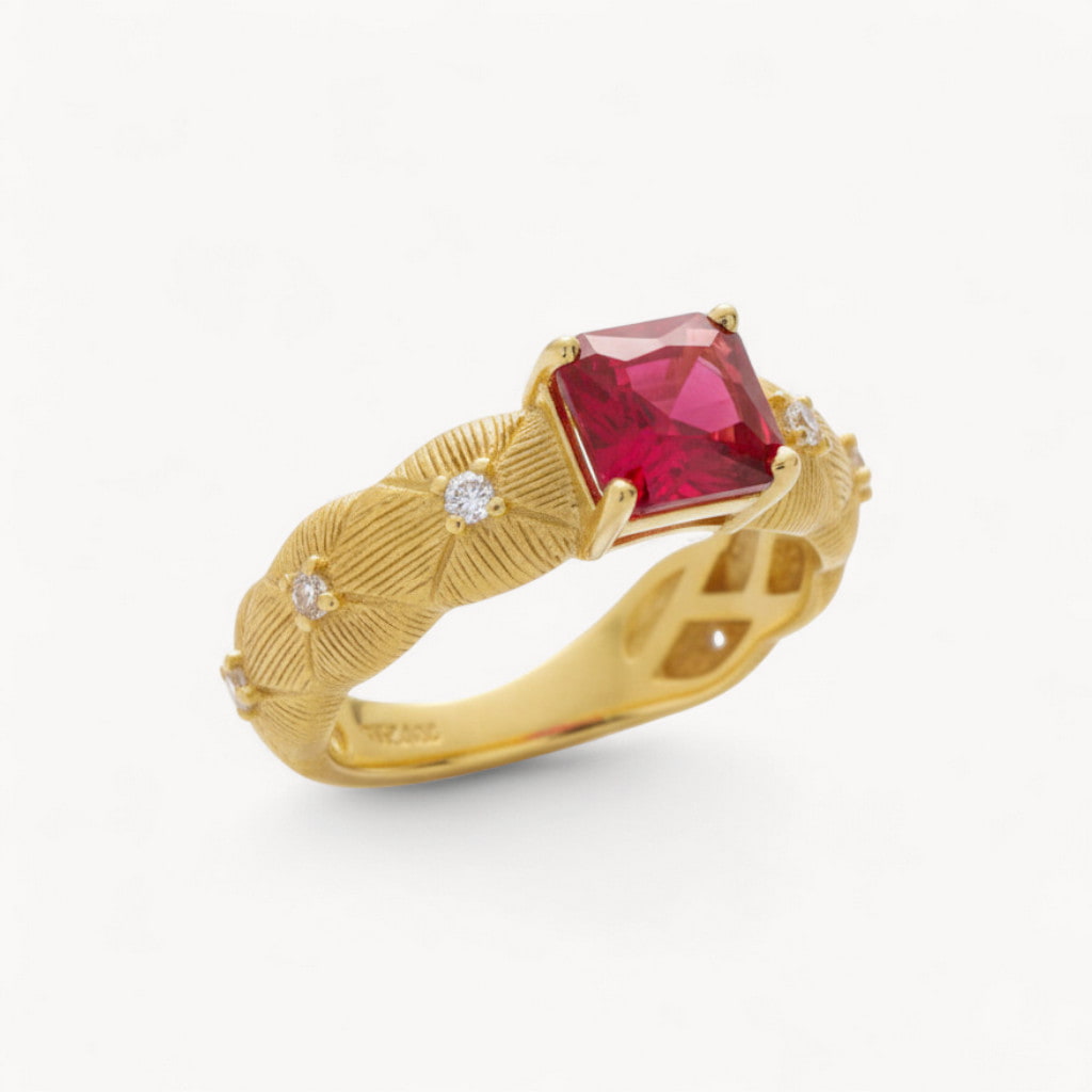 Theiaura Fiore Rosso Ring - THEIAURA&CO.