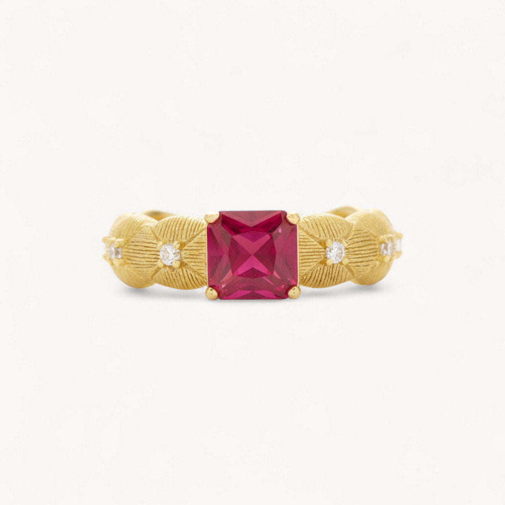 Theiaura Fiore Rosso Ring - THEIAURA&CO.