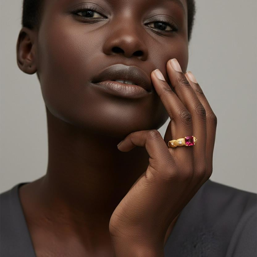 Theiaura Fiore Rosso Ring