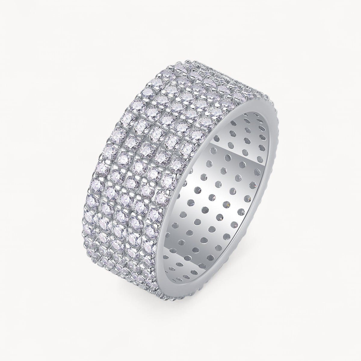 Theiaura Five Row Pavé Moissanite Ring (2.9 Ct. Tw.) - THEIAURA&CO.