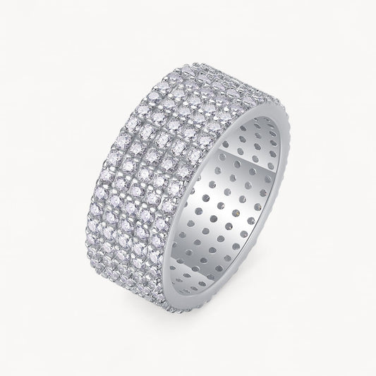 Theiaura Five Row Pavé Moissanite Ring (2.9 Ct. Tw.) - THEIAURA&CO.