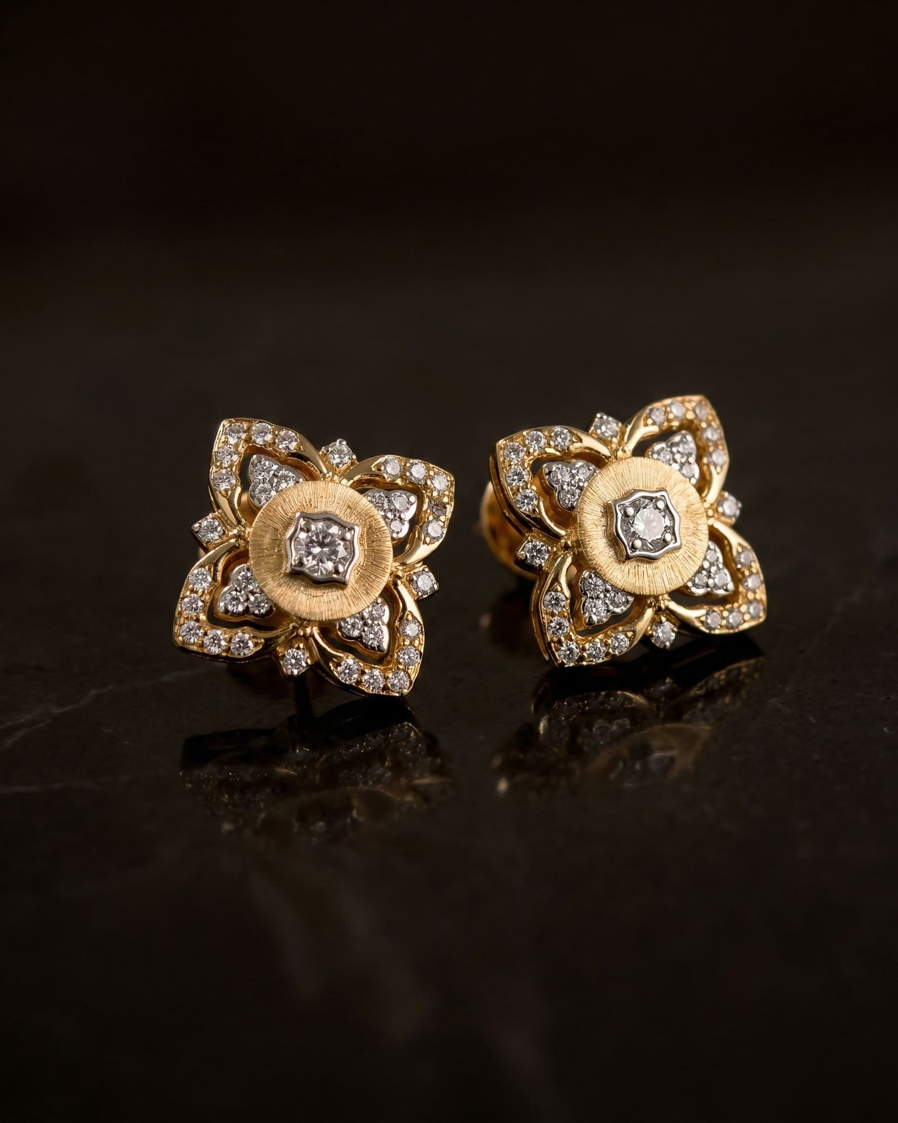 Theiaura Fleur de Fortuna Stud Earrings - THEIAURA&CO.