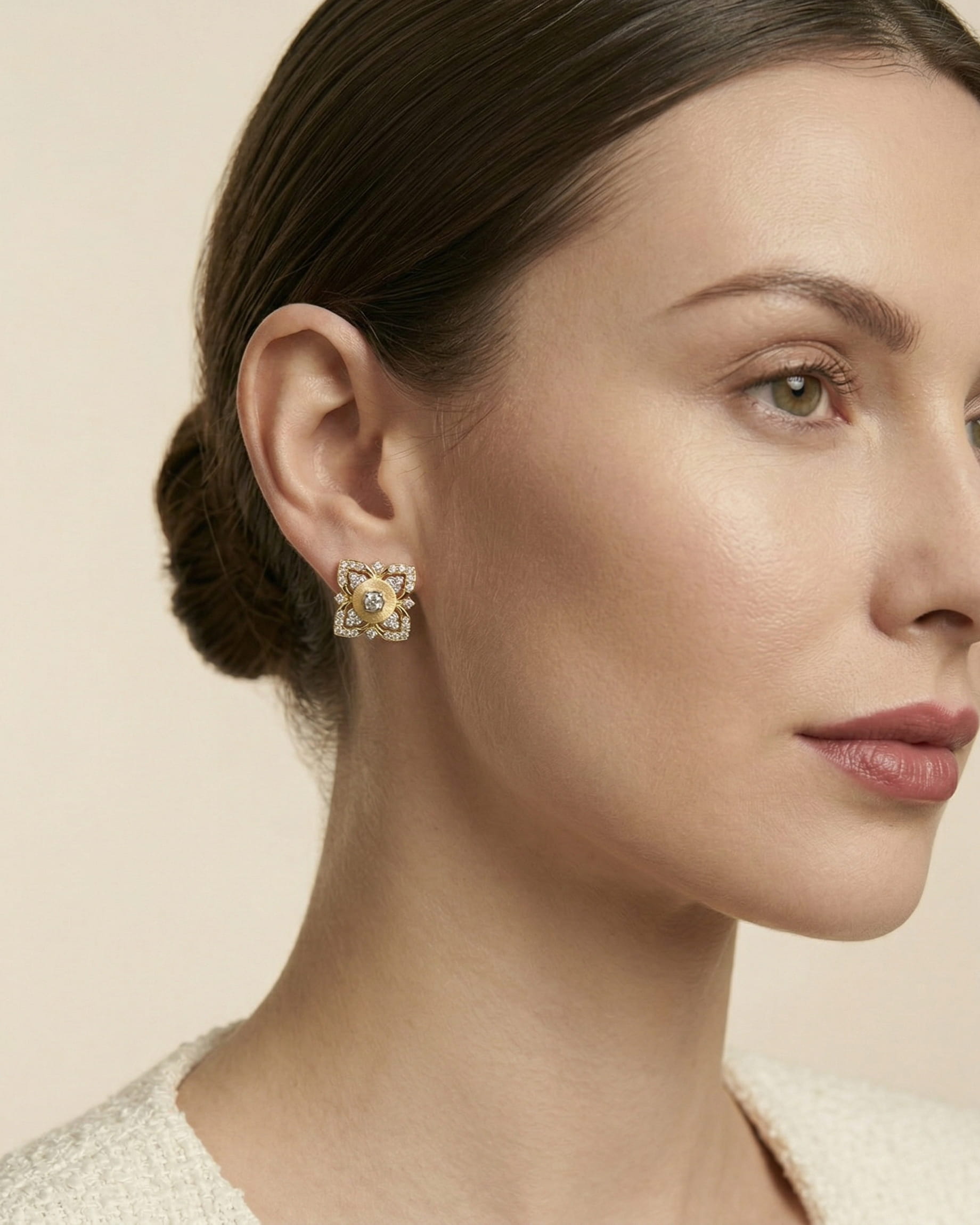 Theiaura Fleur de Fortuna Stud Earrings - THEIAURA&CO.