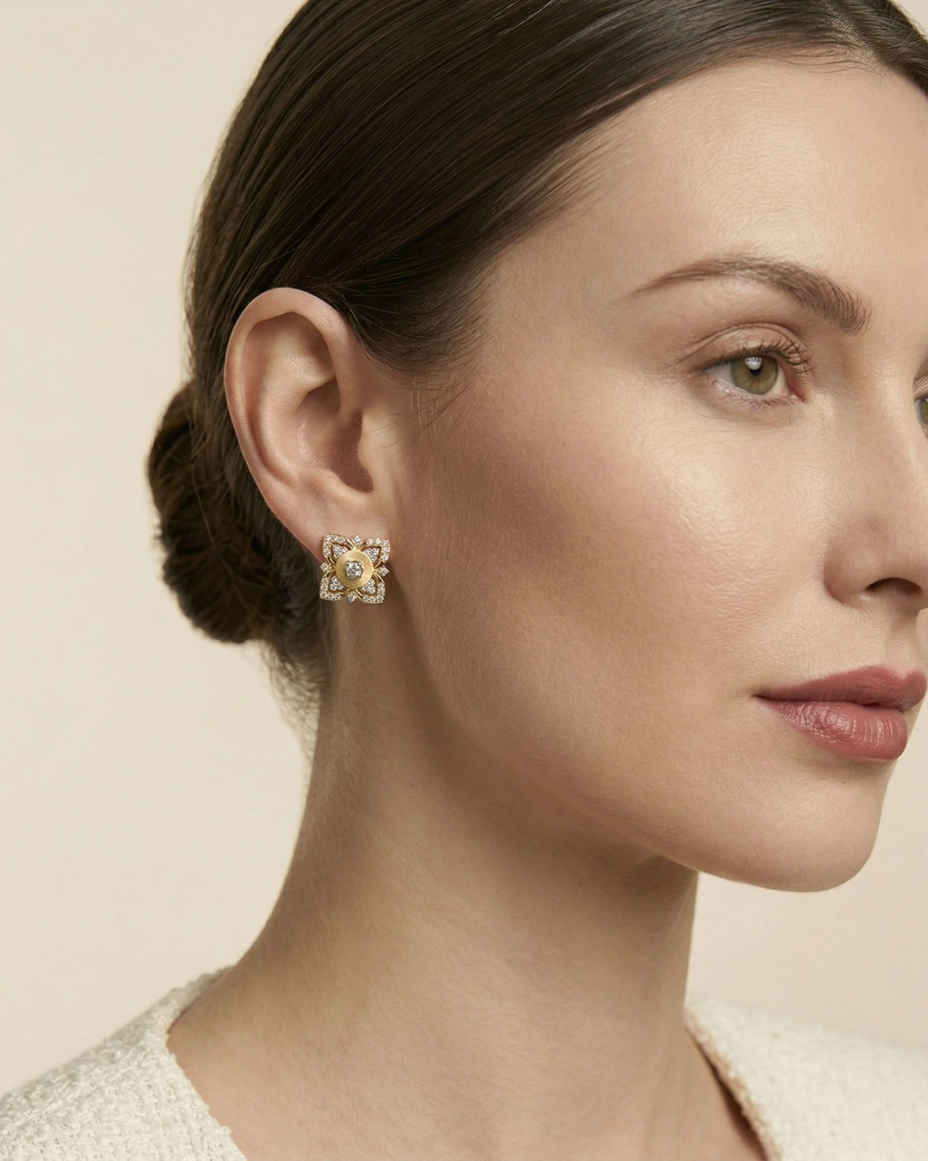 Theiaura Fleur de Fortuna Stud Earrings - THEIAURA&CO.